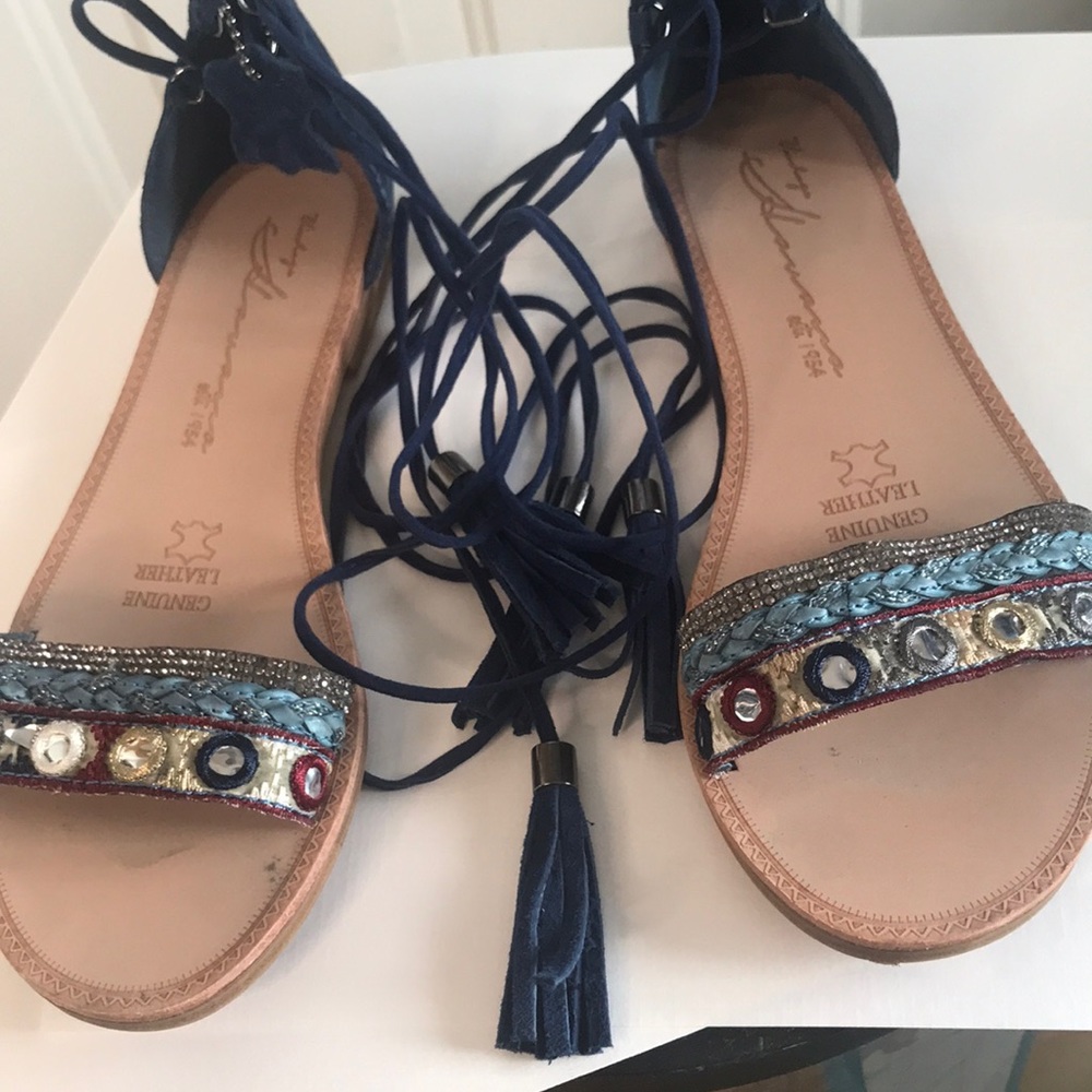 Havana blue suede bohemian size 8.5 sandals
